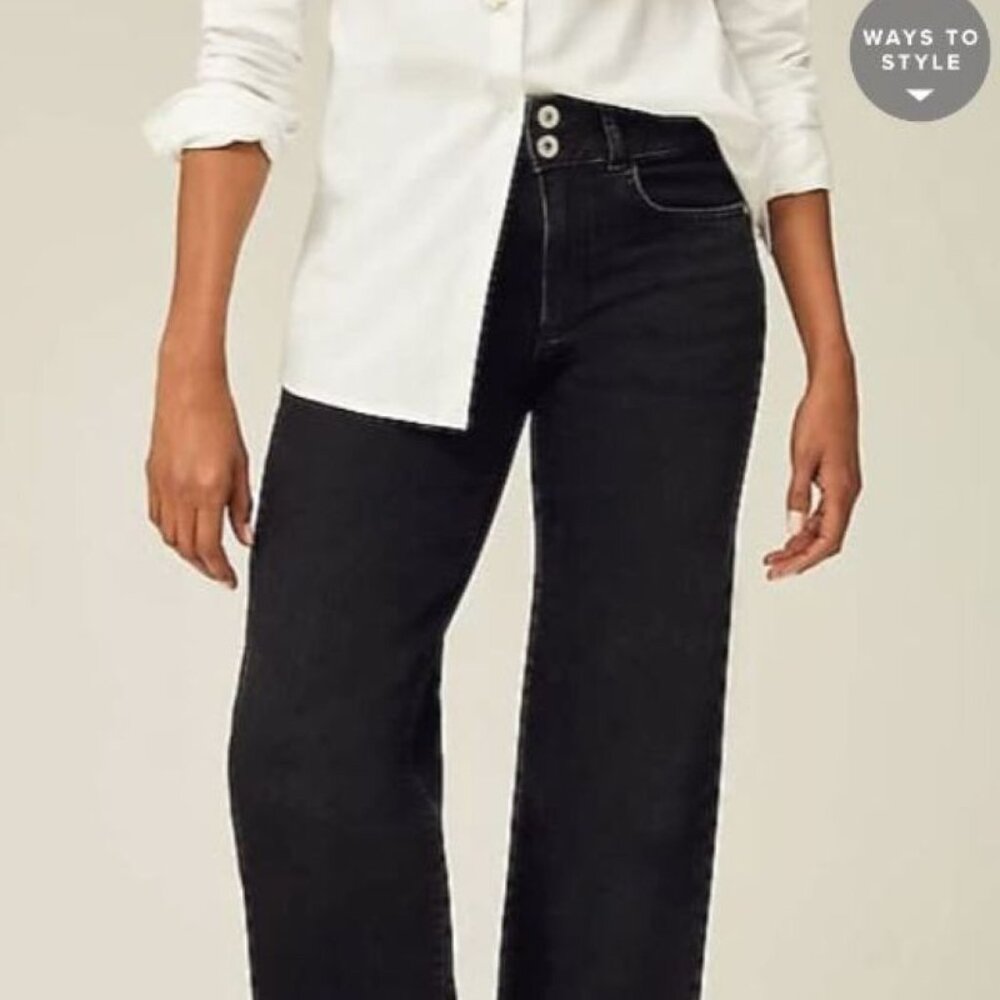 NWT J. Jill Wide Leg Jeans in Dark Blue 16